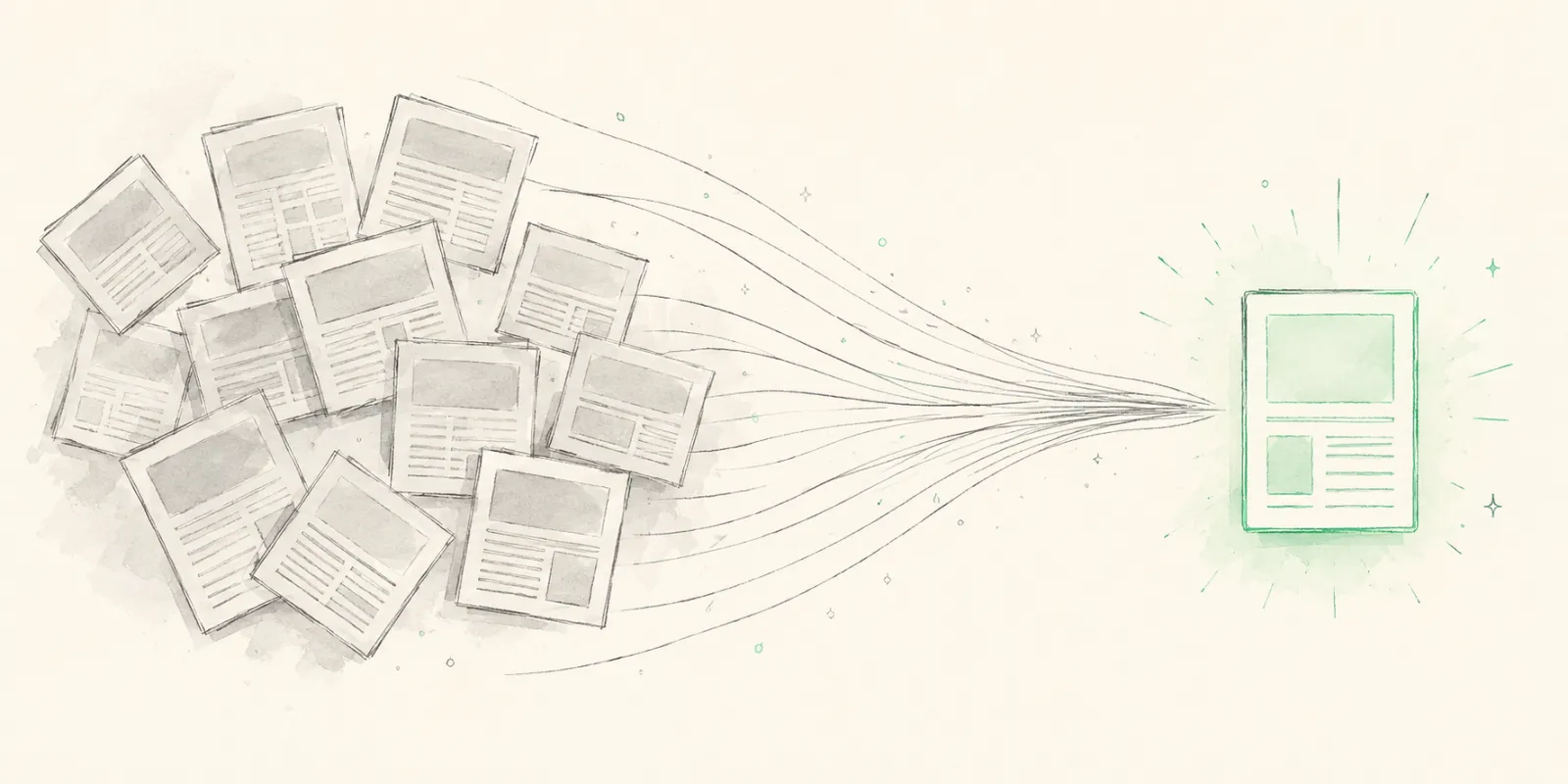 13 headlines, 1 event: how we collapse news noise into a single signal